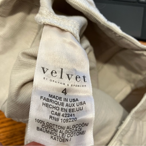 Velvet by Graham & Spencer Vera Corduroy Pants Size 4 - Picture 7 of 7